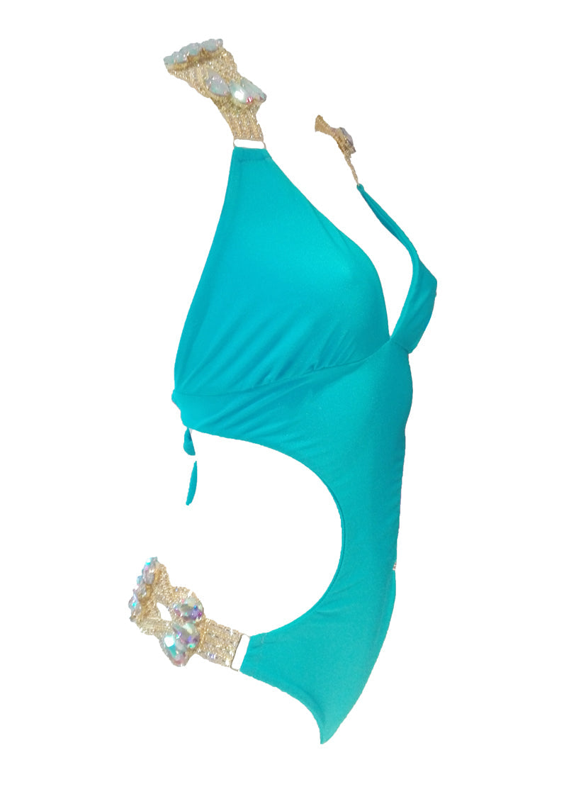 Emma One-Piece Swimsuit - Turquoise-2