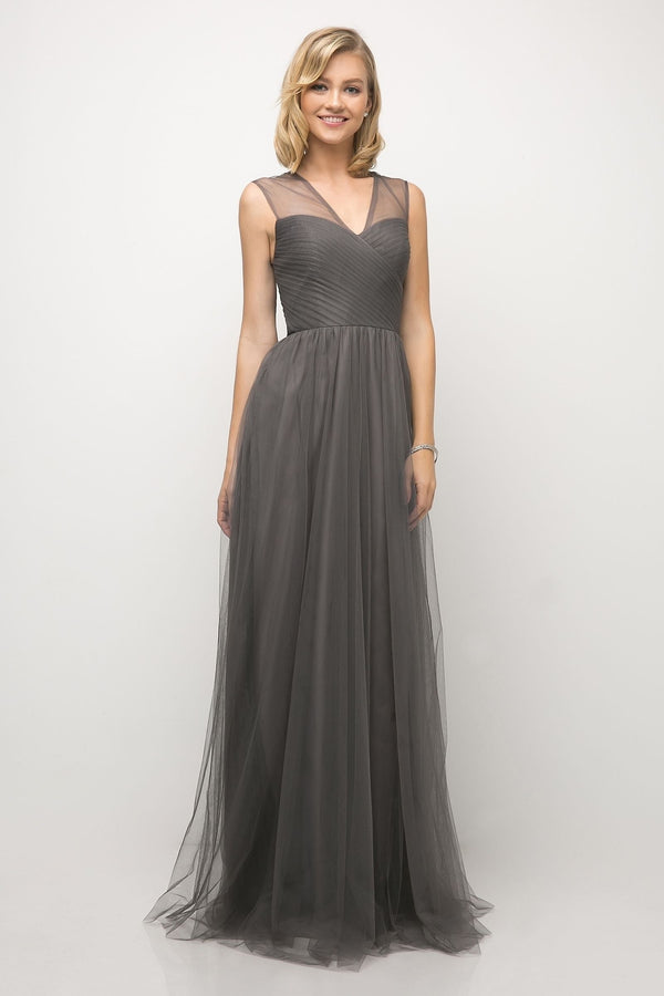 Layered Tulle A-Line Bridesmaid Dress-3