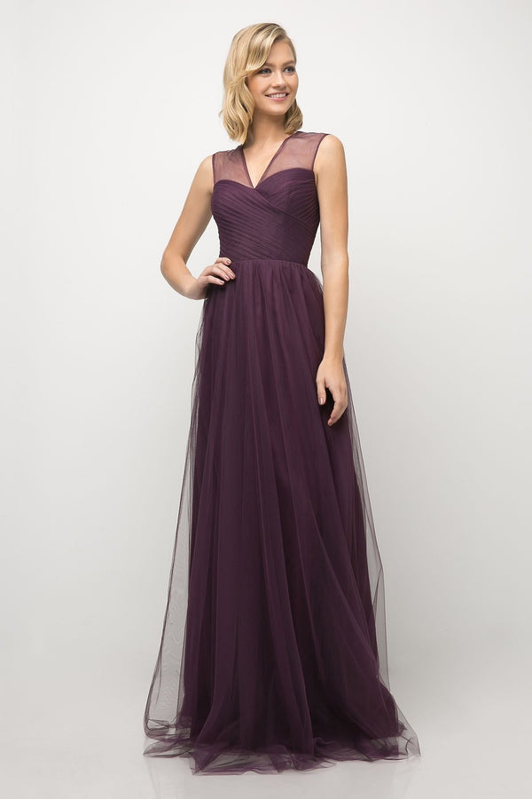 Layered Tulle A-Line Bridesmaid Dress-4