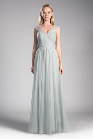 Layered Tulle A-Line Bridesmaid Dress-7