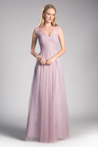 Layered Tulle A-Line Bridesmaid Dress-8