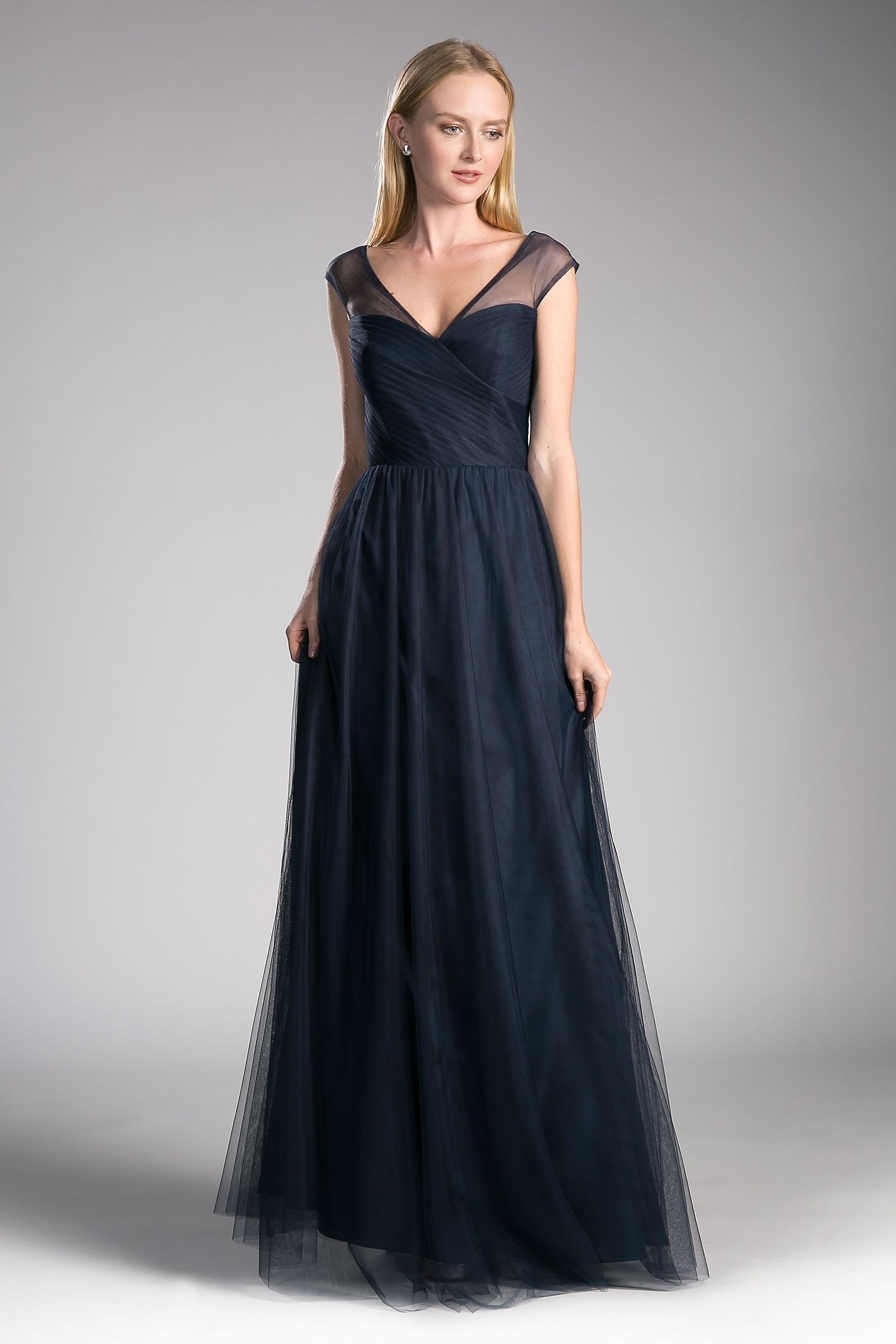 Layered Tulle A-Line Bridesmaid Dress-9