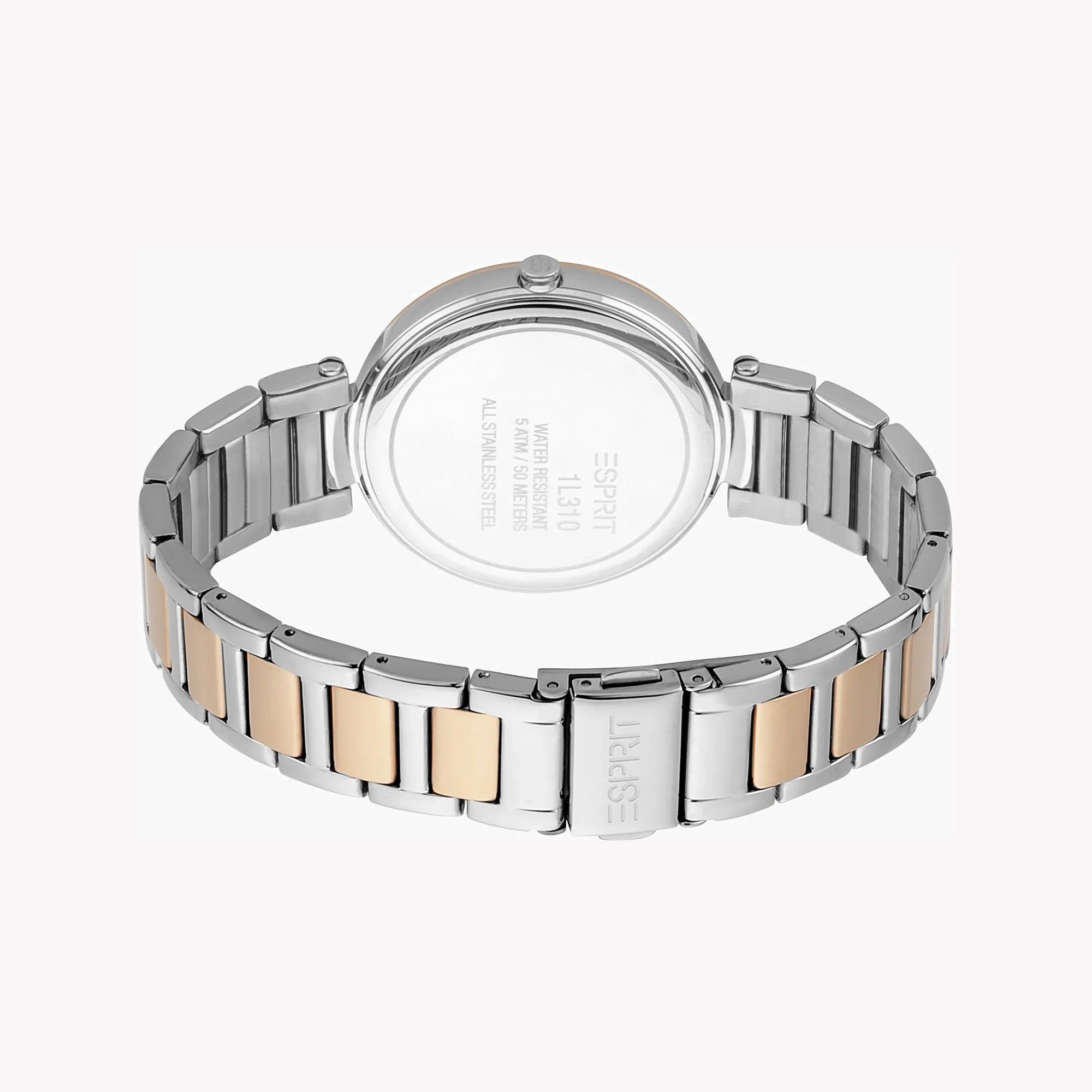 ESPRIT Women's Watch with Silver Stainless Steel Case and Silver & Rose Gold Stainless Steel Band-2