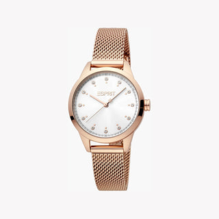 ESPRIT Women's Watch with Rose Gold Stainless Steel Case and Rose Gold Stainless Steel Band-0