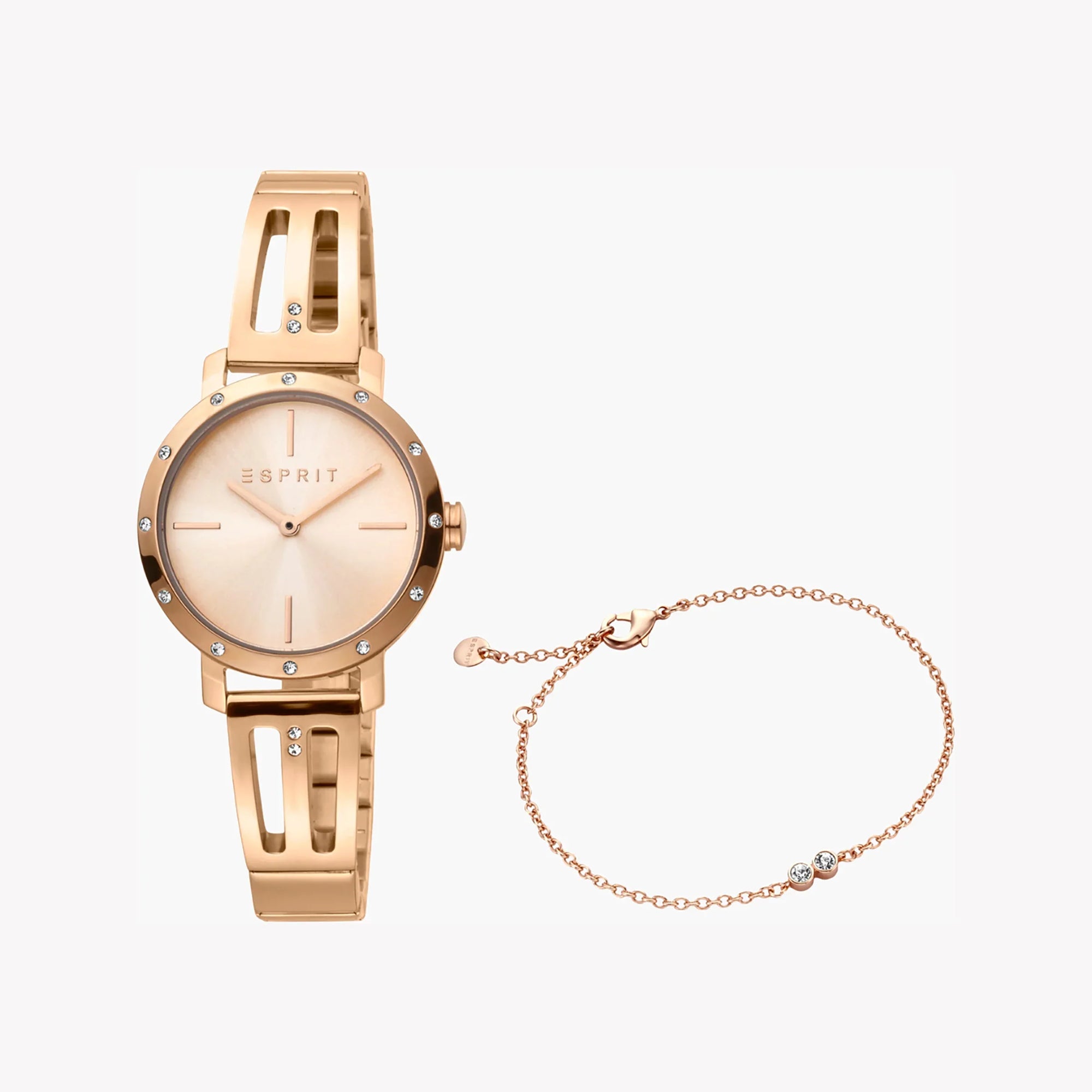 ESPRIT Women's Watch with Rose Gold Stainless Steel Case and Rose Gold Stainless Steel Band-0