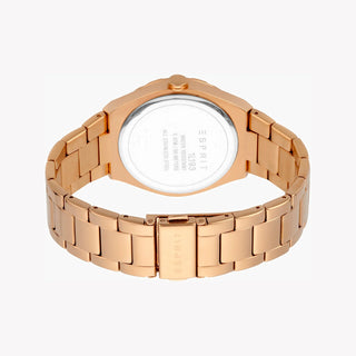 ESPRIT Women's Watch with Rose Gold Stainless Steel Case and Rose Gold Stainless Steel Band-2