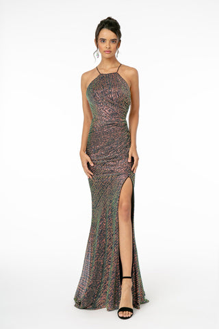 Strappy Sequined Bodycon Mermaid Dress by Elizabeth K-1