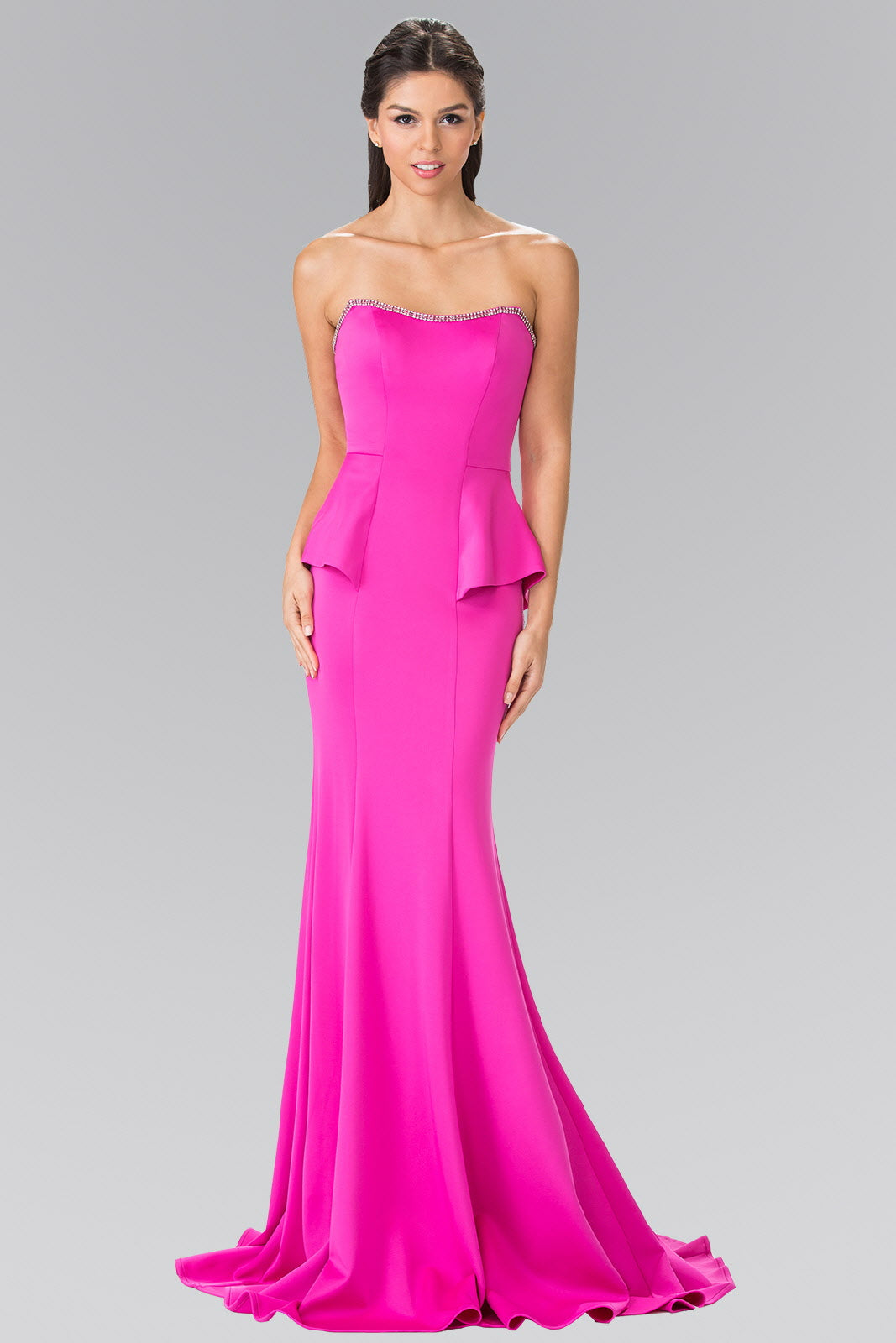 Strapless Mermaid Long Dress-3