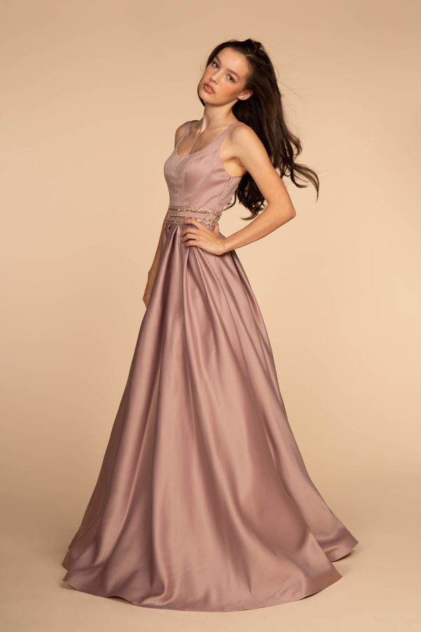 Lustrous Fit and Flared A-Line Dress by Elizabeth K-4