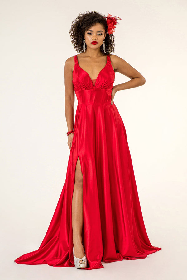 Mesmerizing High Slit A-line Dress by Elizabeth K-5