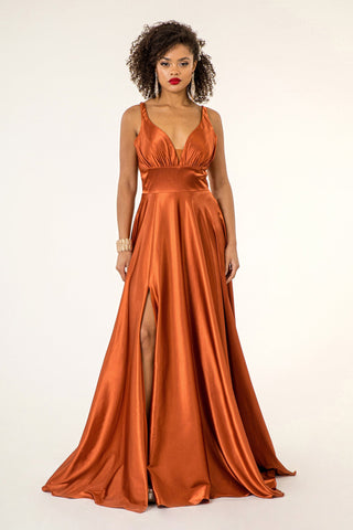 Mesmerizing High Slit A-line Dress by Elizabeth K-7