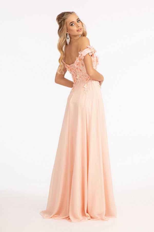 Sublime Off-shoulder Floral Neckline A-line Maxi Dress from Elizabeth K-6