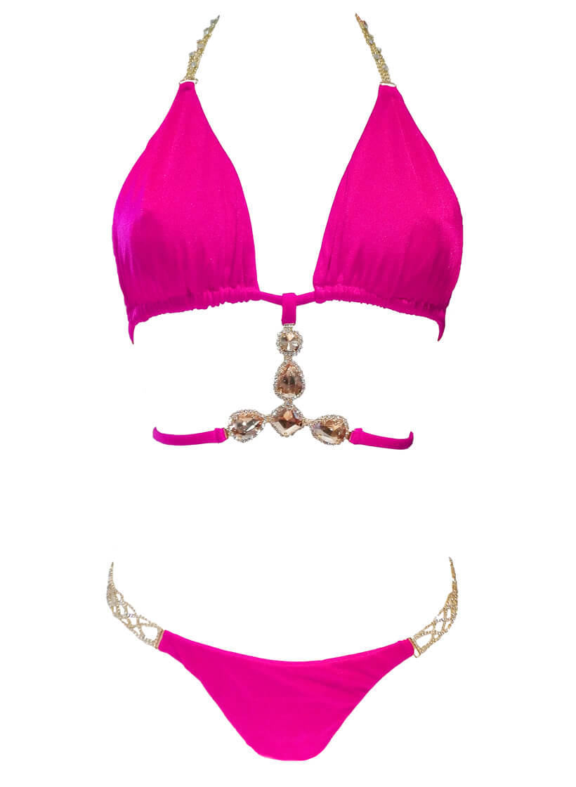 June Triangle Top & Tango Bottom - Pink-0