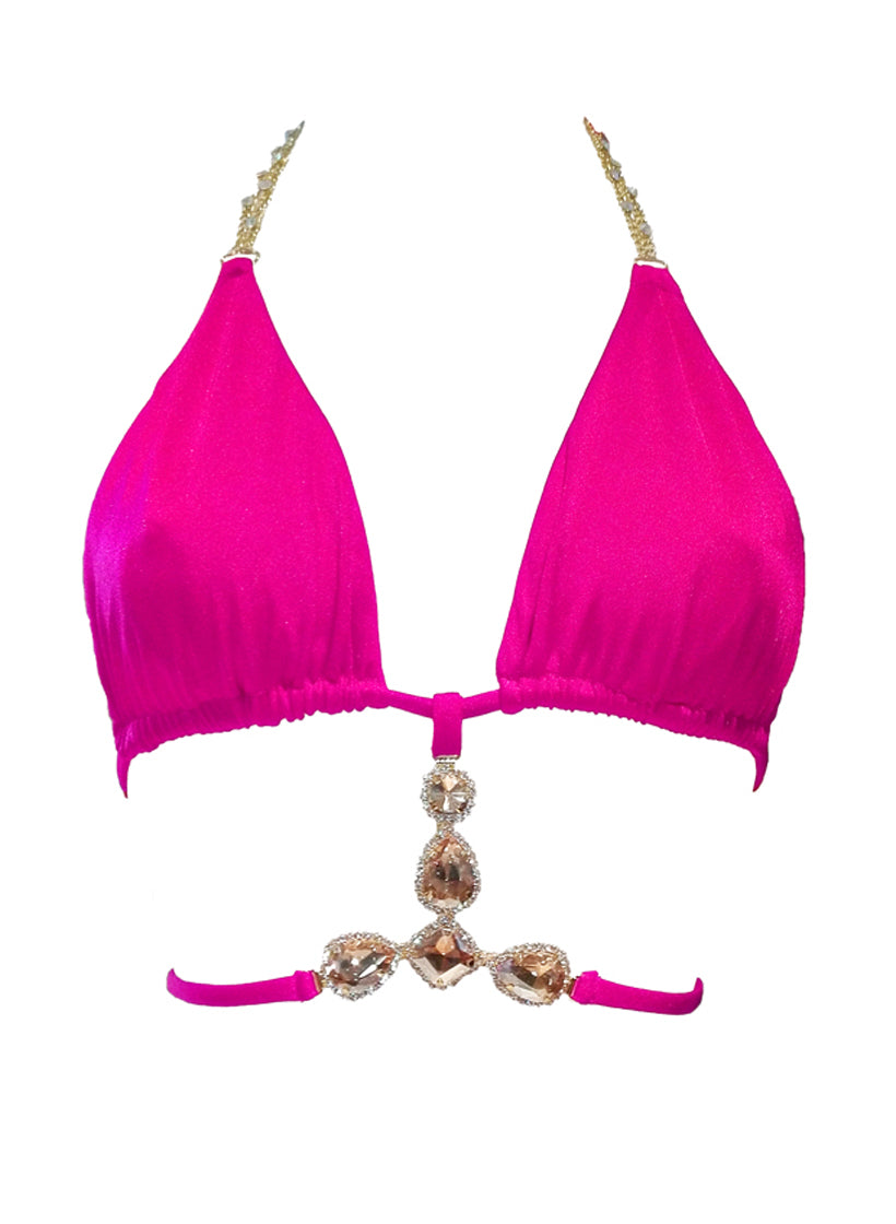 June Triangle Top - Pink-0