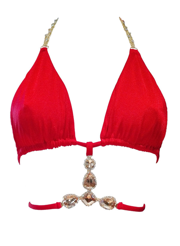 June Triangle Top - Red-0