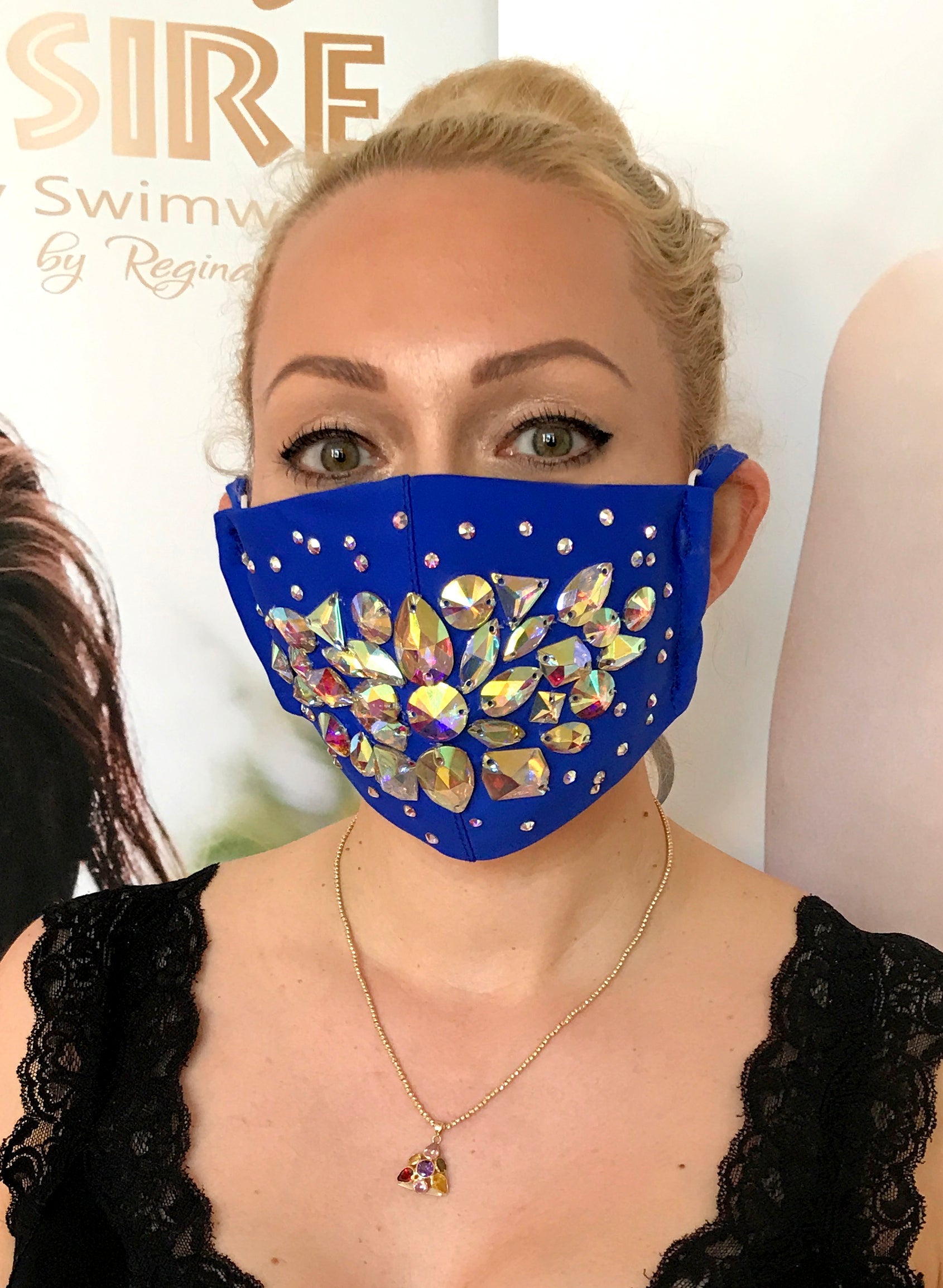 Shine Crystal Mask - Blue-0