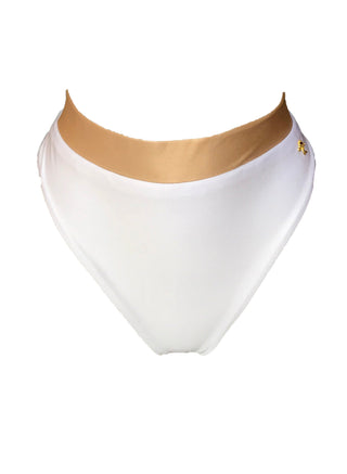 Kira High Waist Bottom - White-0