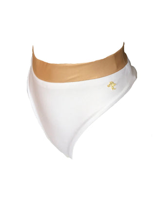 Kira High Waist Bottom - White-1