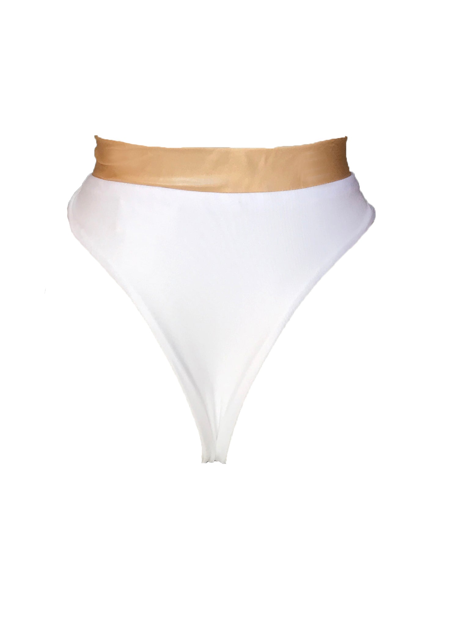 Kira High Waist Bottom - White-2