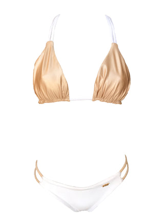 Klio Triangle Top & Skimpy Bottom - Gold-4