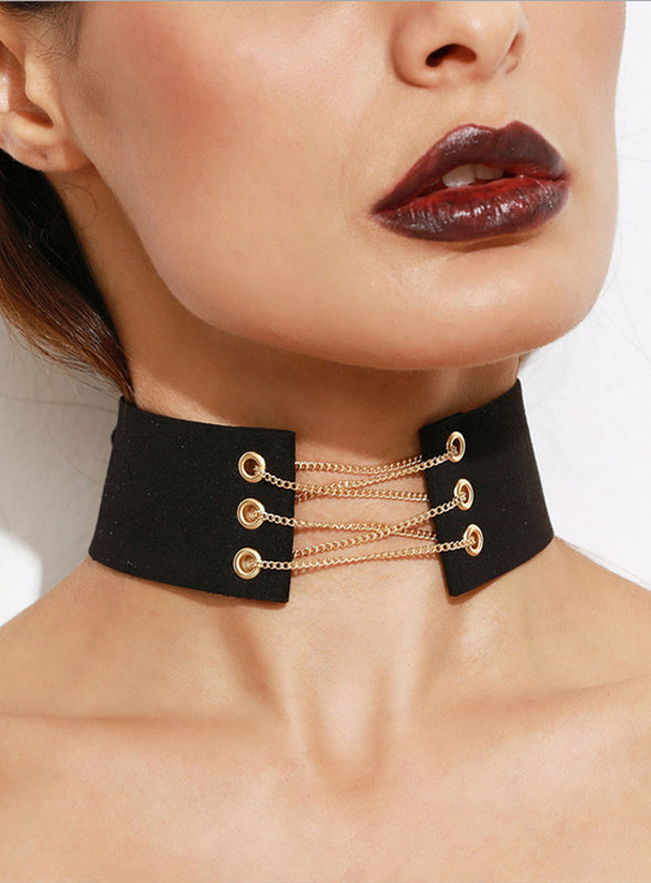 Choker With Cahin Corset-4