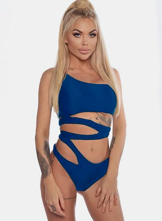 Lena Seductive Swimsuit - Blue-0