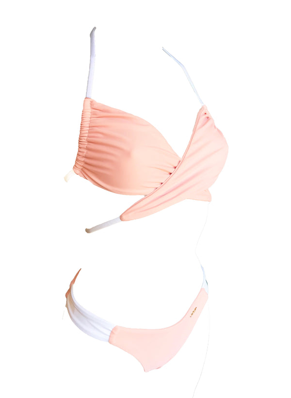 Niké Wrap Top & Classic Bottom - Powder Pink-1