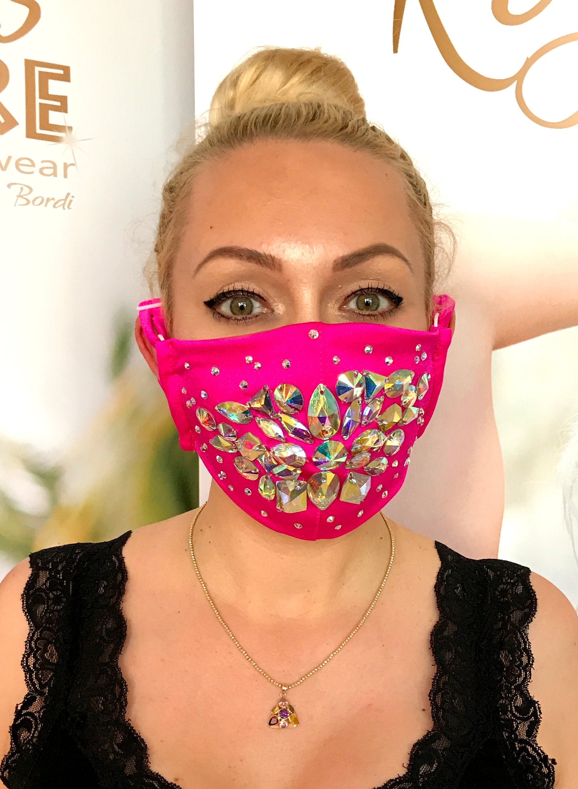 Shine Crystal Mask - Pink-0