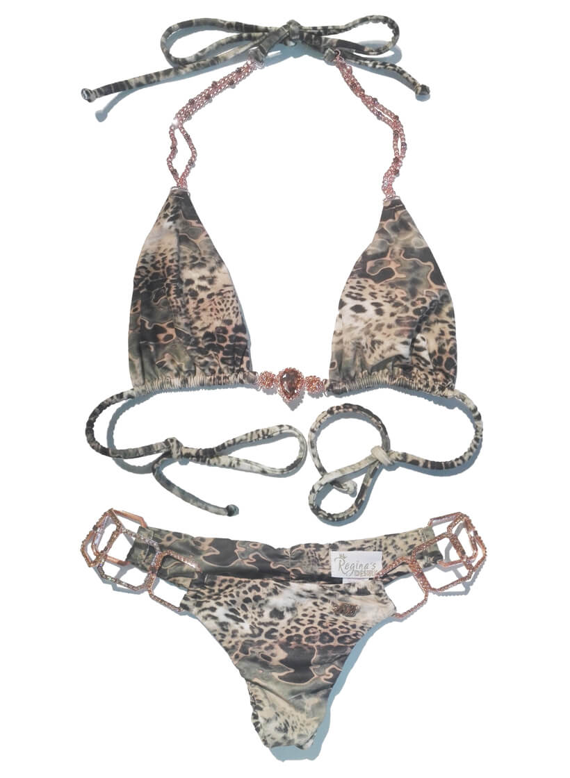 Rachel Triangle Top & Skimpy Bottom - Ocelot-3