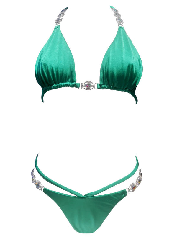 Shanel Triangle Top & Tango Bottom - Green-3