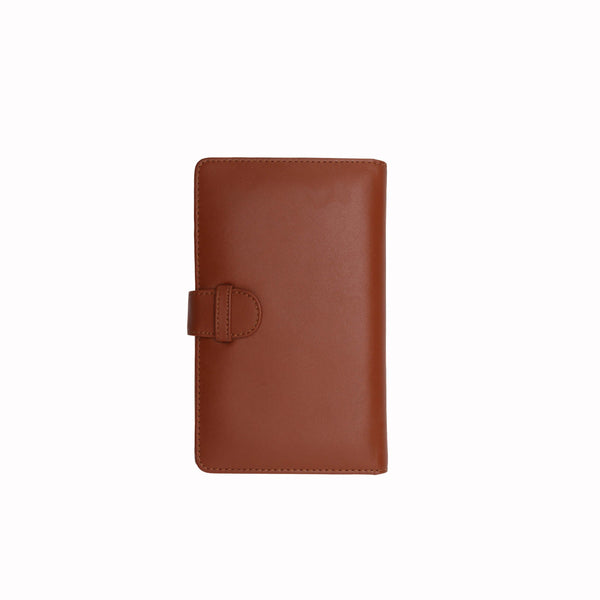 Hudson Full Grain Leather Travel Wallet Brown-0