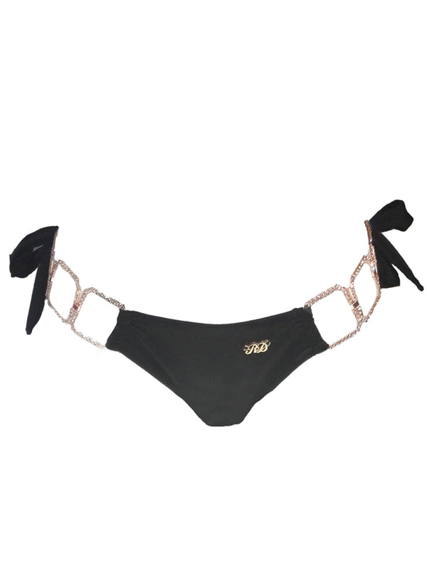 Tessa Tie Side Bottom - Black-0