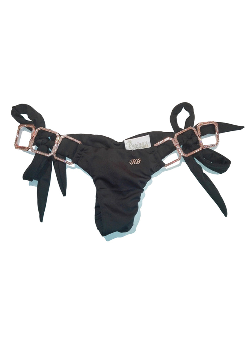 Tessa Tie Side Bottom - Black-2