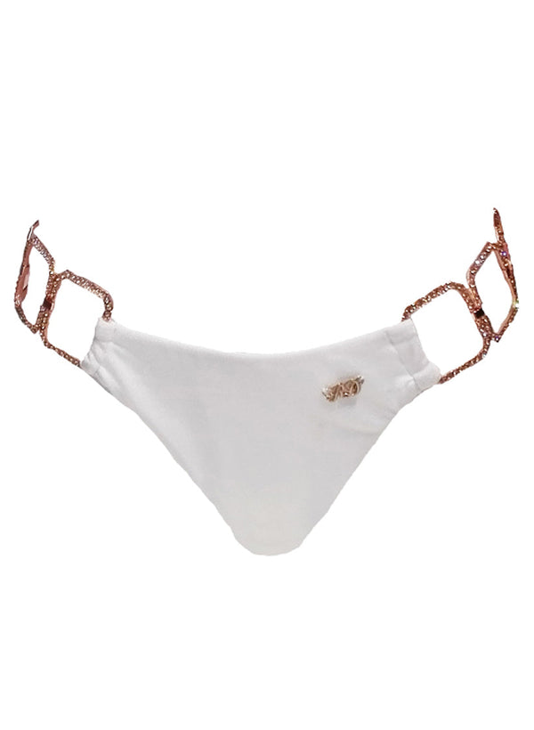 Tessa Tie Side Bottom - White-0