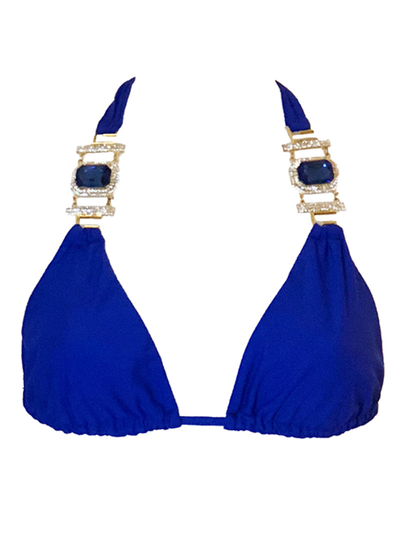 Tina Halter Top - Blue-1