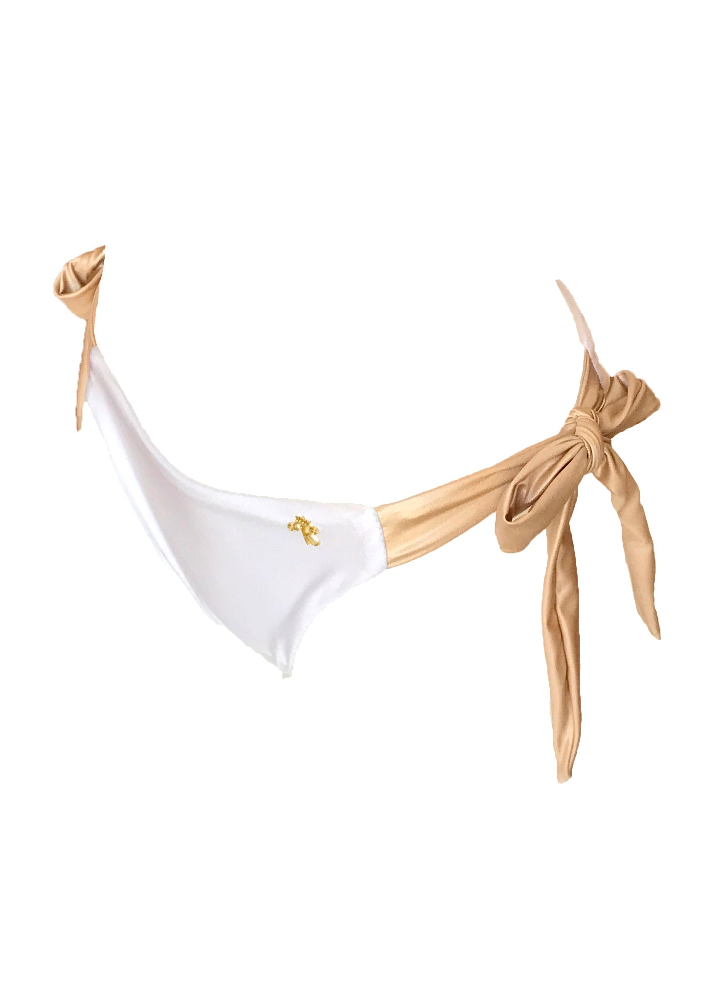 Trish Tie Side Bottom - White-1