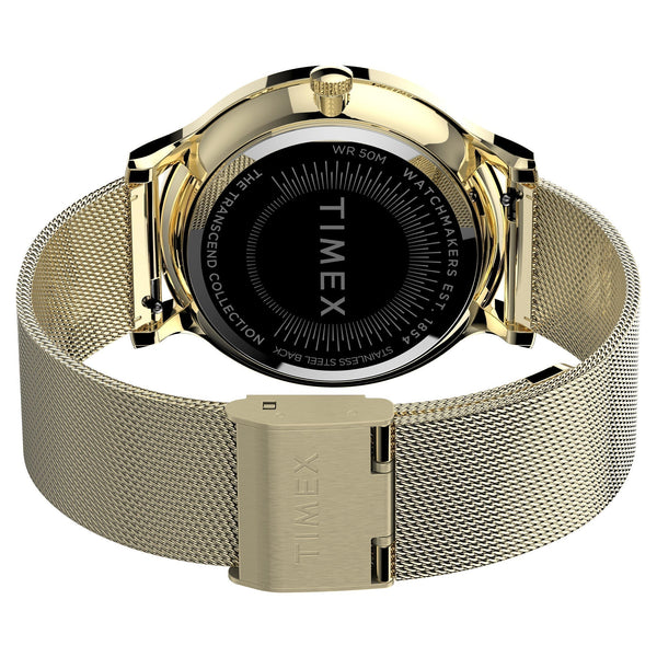 TIMEX Women's Watch with Gold Brass Case and Gold Stainless Steel Band-3