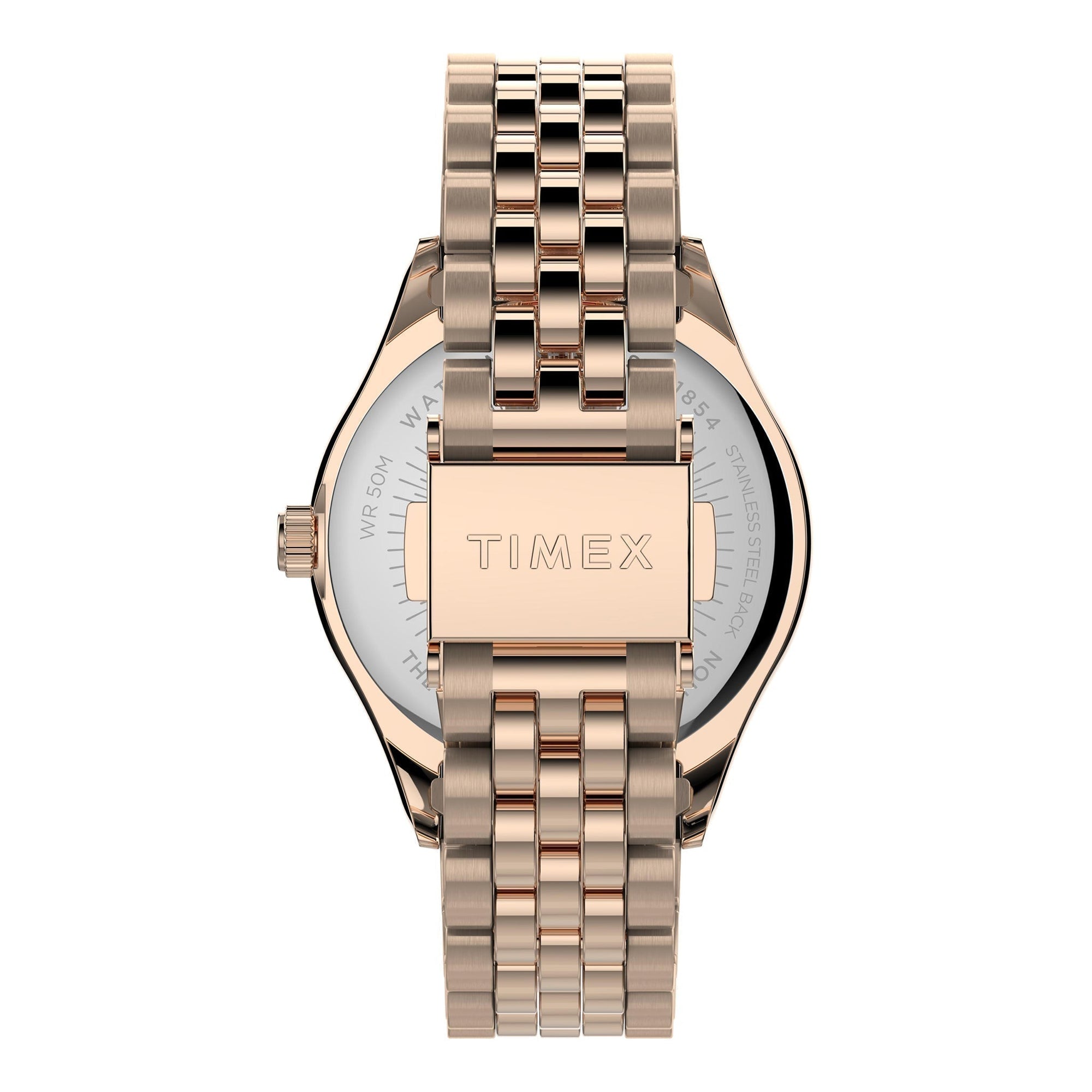 TIMEX Women's Watch with Rose Gold Stainless Steel Case and Rose Gold Stainless Steel Band-2