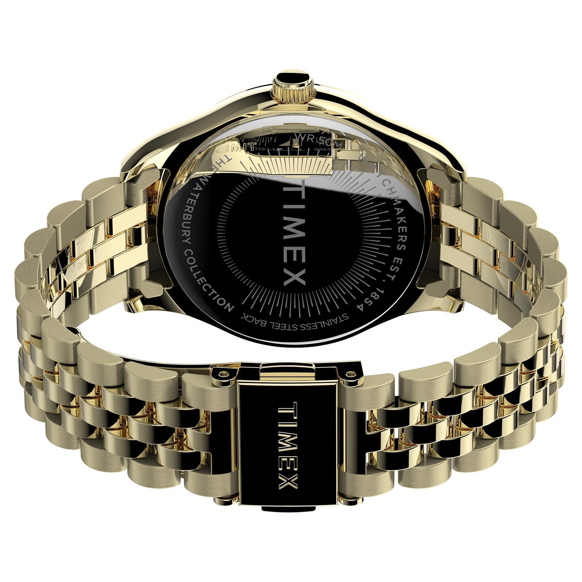 TIMEX Women's Watch with Gold Stainless Steel Case and Gold Stainless Steel Band-3