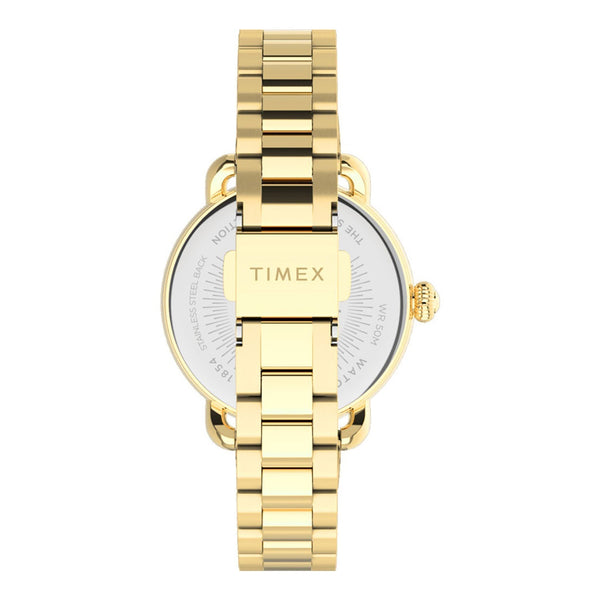 TIMEX Women's Watch with Gold Brass Case and Gold Stainless Steel Band-1