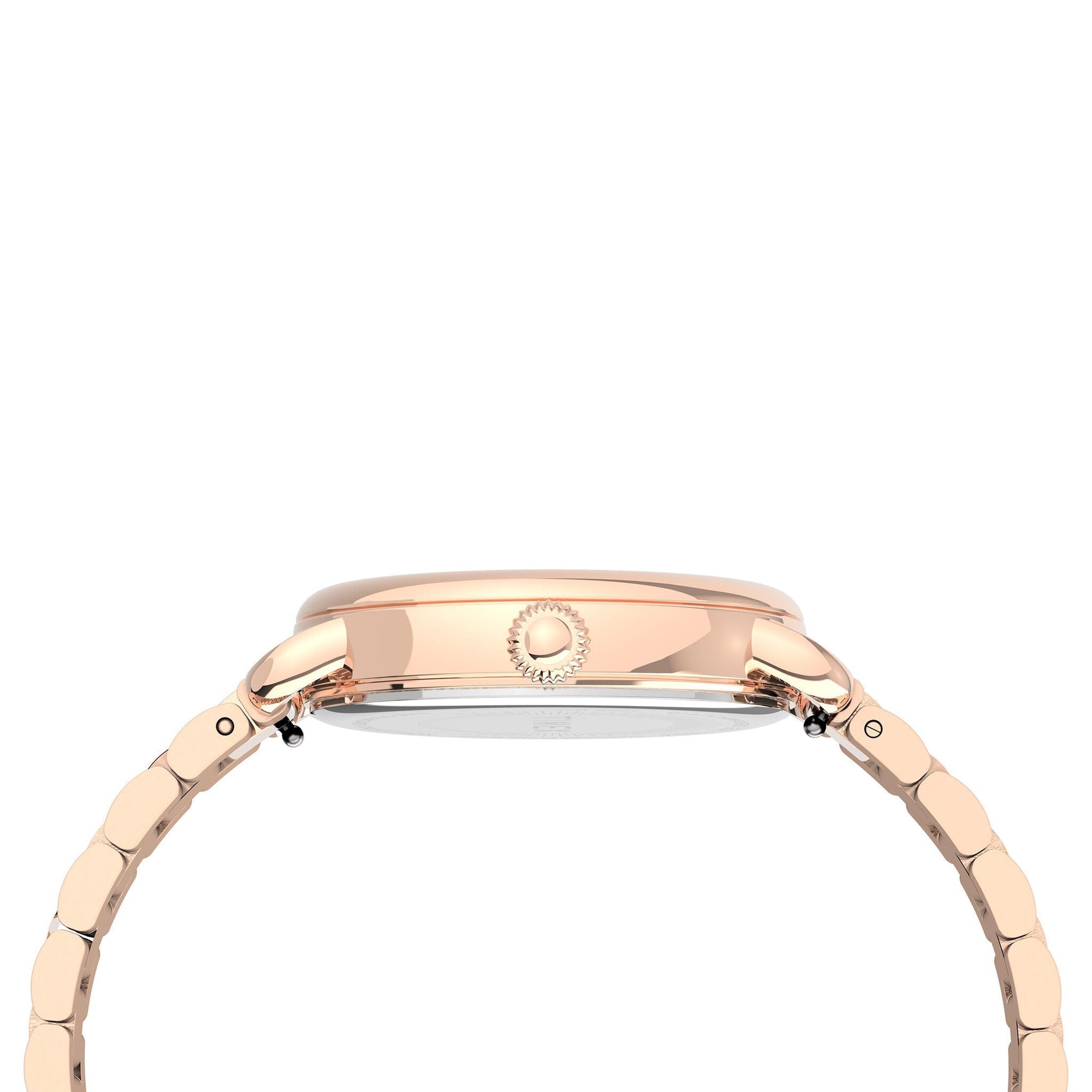 TIMEX Women's Watch with Rose Gold Brass Case and Rose Gold Stainless Steel Band-1