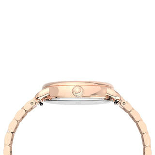 TIMEX Women's Watch with Rose Gold Brass Case and Rose Gold Stainless Steel Band-1