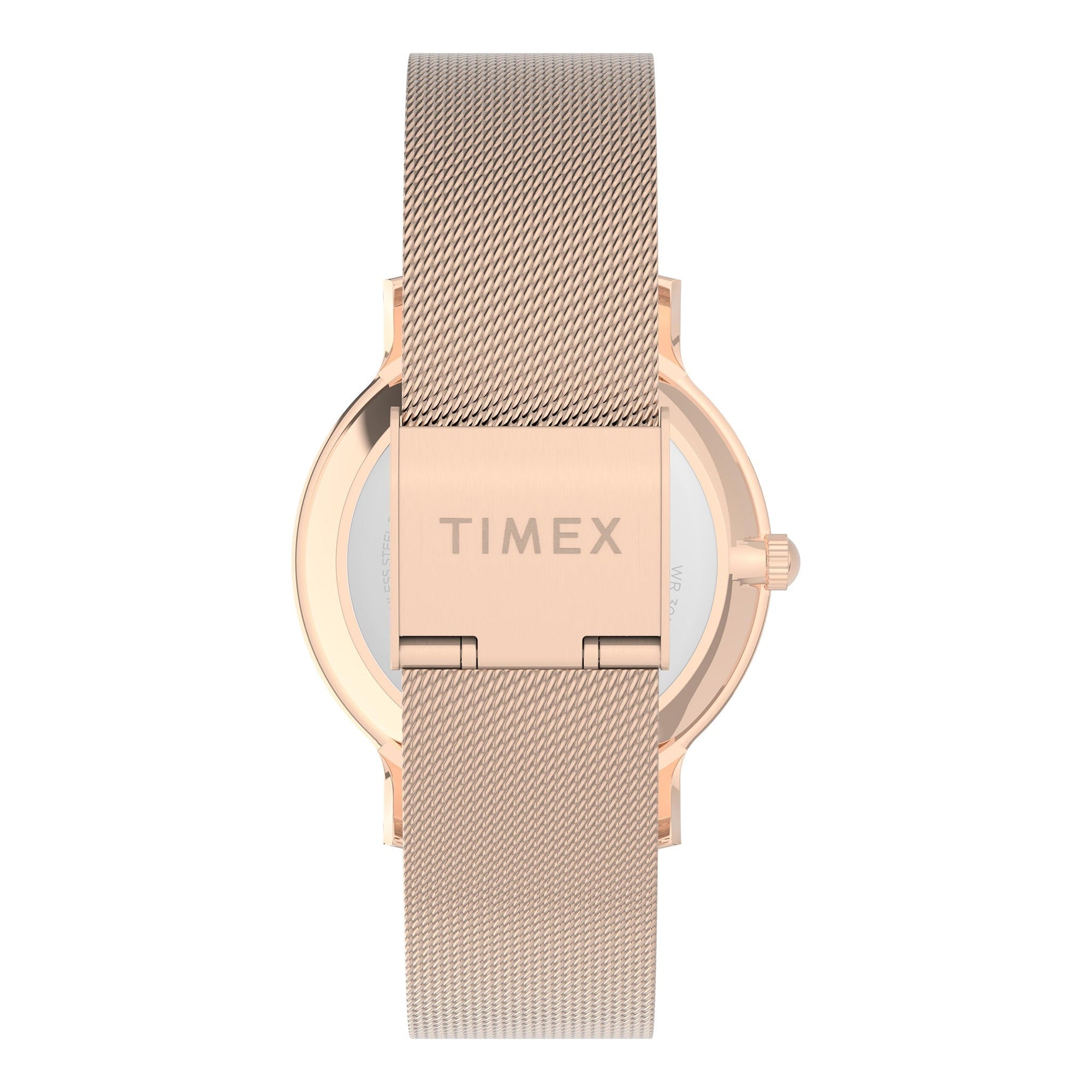 TIMEX Women's Watch with Rose Gold Brass Case and Rose Gold Stainless Steel Band-2