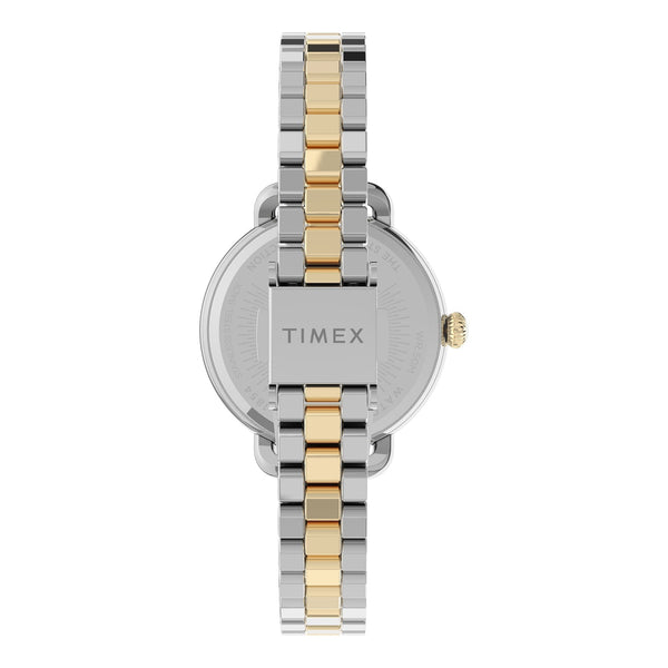 TIMEX Women's Watch with Silver Brass Case and Silver & Gold Stainless Steel Band-2