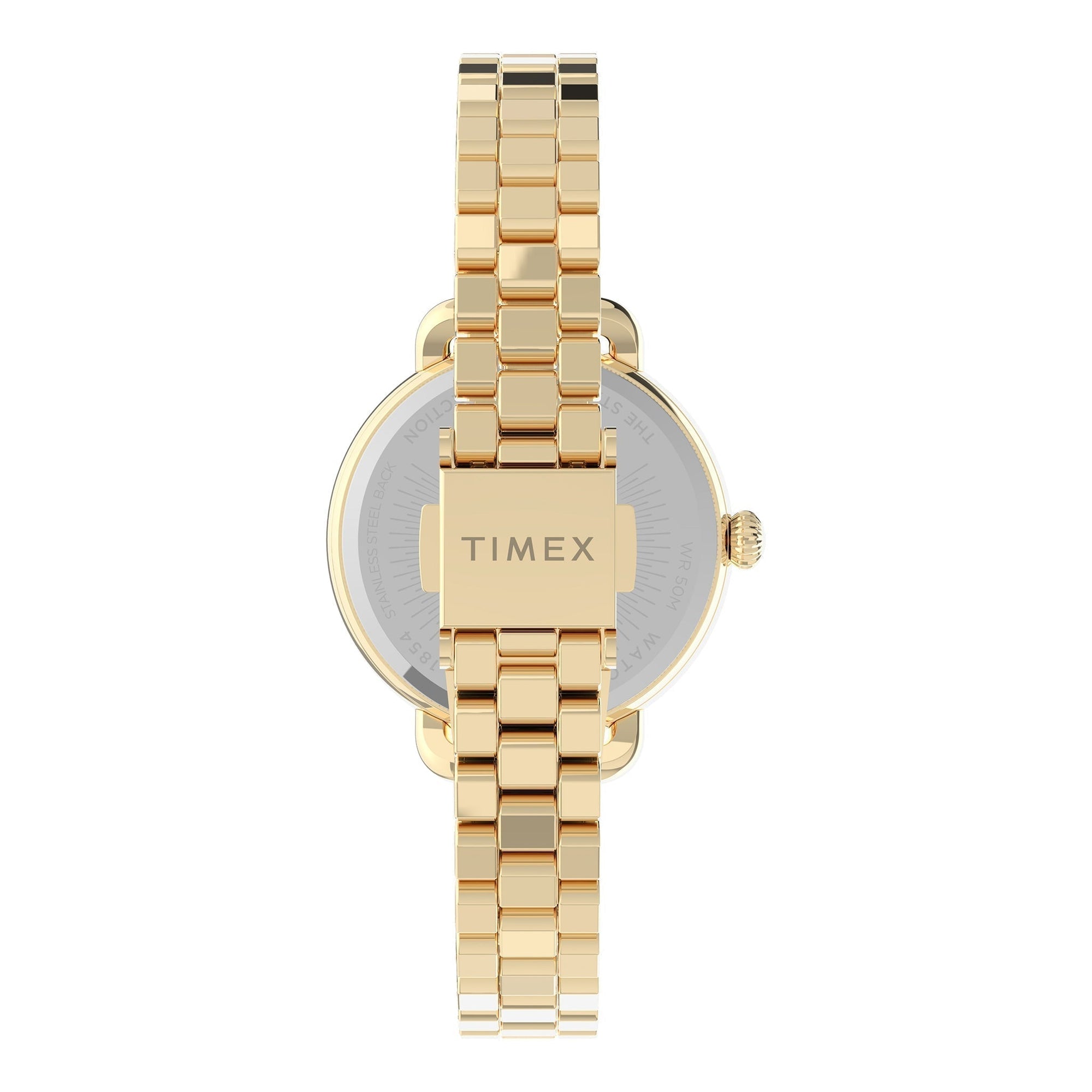 TIMEX Women's Watch with Gold Brass Case and Gold Stainless Steel Band-2