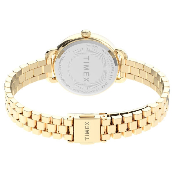 TIMEX Women's Watch with Gold Brass Case and Gold Stainless Steel Band-3