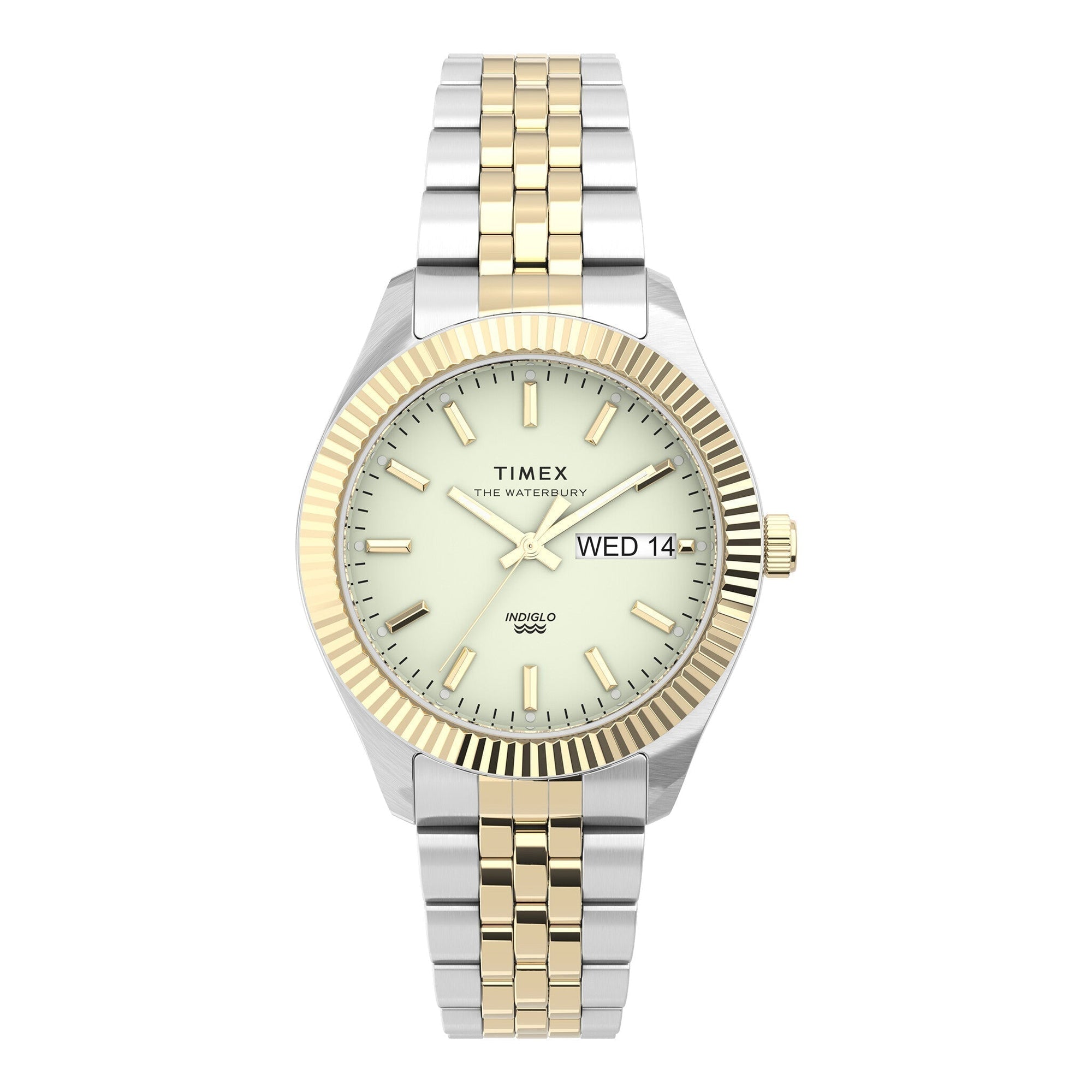 TIMEX Women's Watch with Silver Stainless Steel Case and Silver & Gold Stainless Steel Band-0