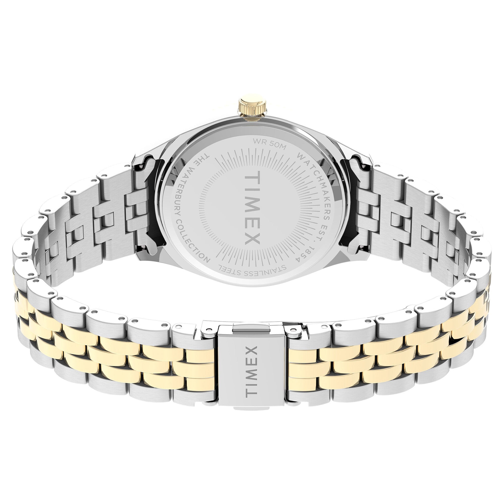 TIMEX Women's Watch with Silver Stainless Steel Case and Silver & Gold Stainless Steel Band-3