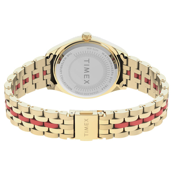 TIMEX Women's Watch with Gold Stainless Steel Case and Gold Stainless Steel Band-3