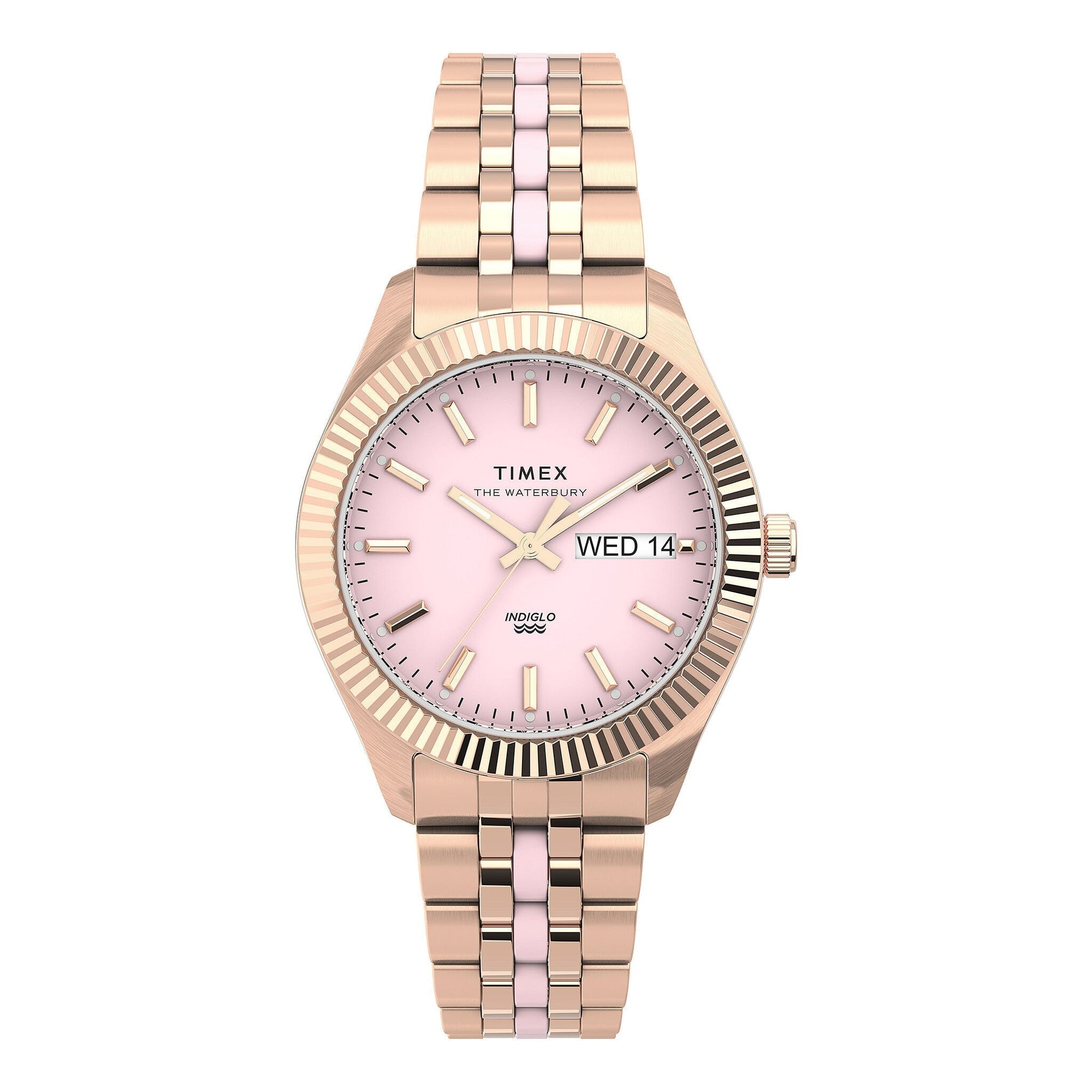 TIMEX Women's Watch with Rose Gold Stainless Steel Case and Rose Gold Stainless Steel Band-0